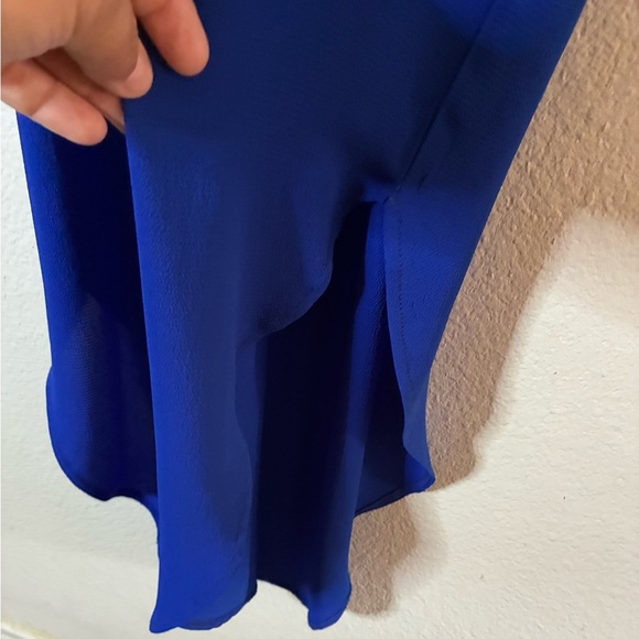 NERLEROLIAN Women's Adjustable Strappy Split Summer Casual Midi Dress Blue S - Picture 6 of 9